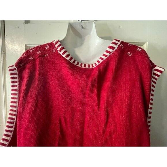 Bobby Brooks Christmas Holiday Ugly Sweater Vest Women's Size 26W/28W Plus - Picture 7 of 8